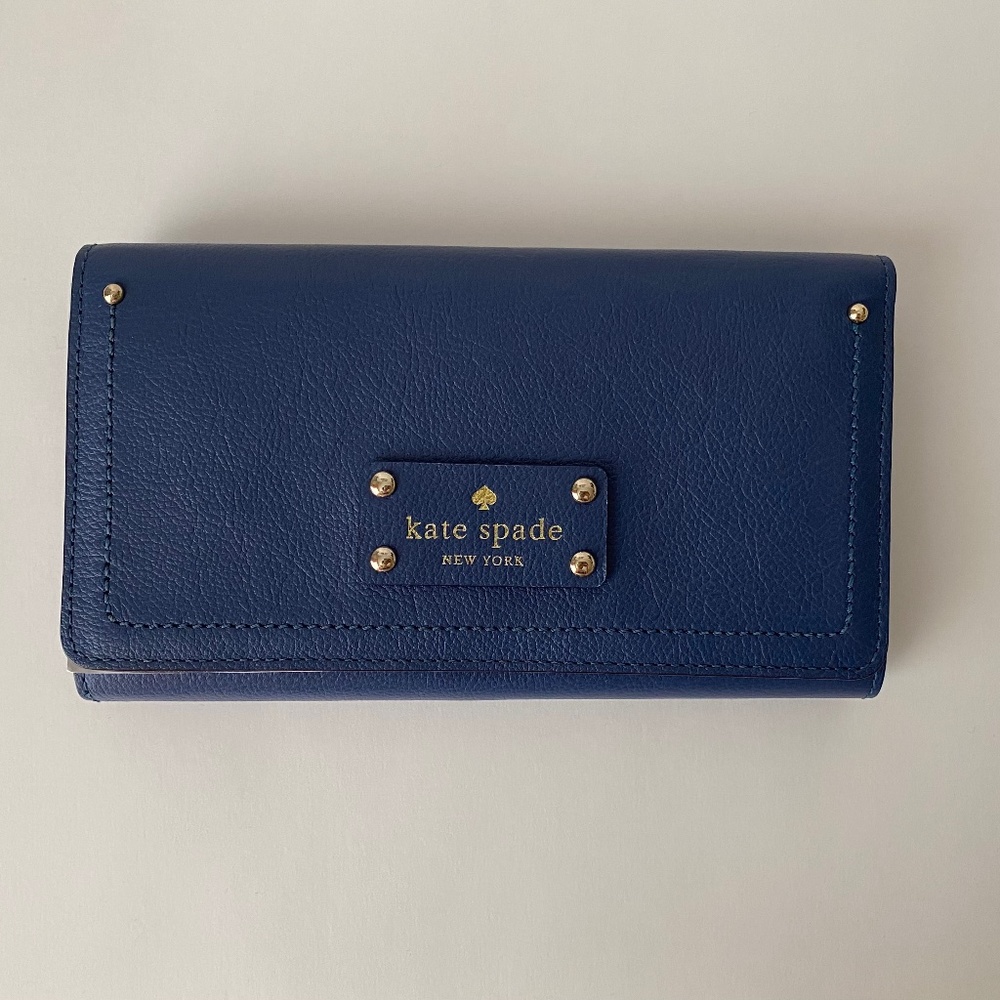 Kate Spade Sandra trifold wallet, Baxter Street denim